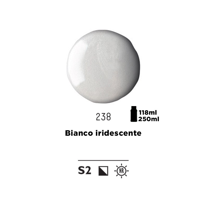 238 - Liquitex Basics Acrylic Fluid Bianco Iridescente