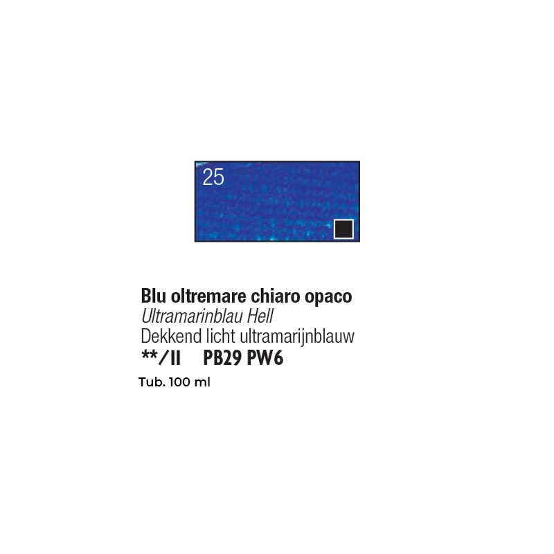 025 - Pebeo Studio Acrylics Blu Oltremare Chiaro Opaco