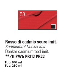 053 - Pebeo Studio Acrylics Rosso Di Cadmio Scuro Imit.