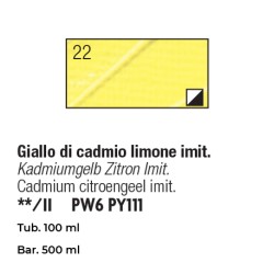 022 - Pebeo Studio Acrylics Giallo Di Cadmio Limone Imit.