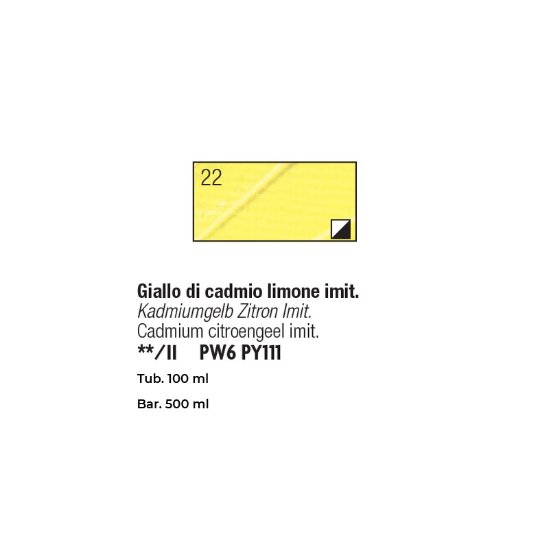 022 - Pebeo Studio Acrylics Giallo Di Cadmio Limone Imit.