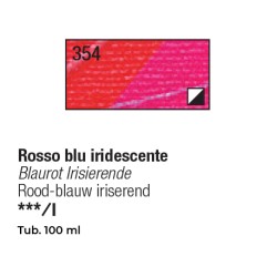 354 - Pebeo Studio Acrylics Rosso Blu Iridescente