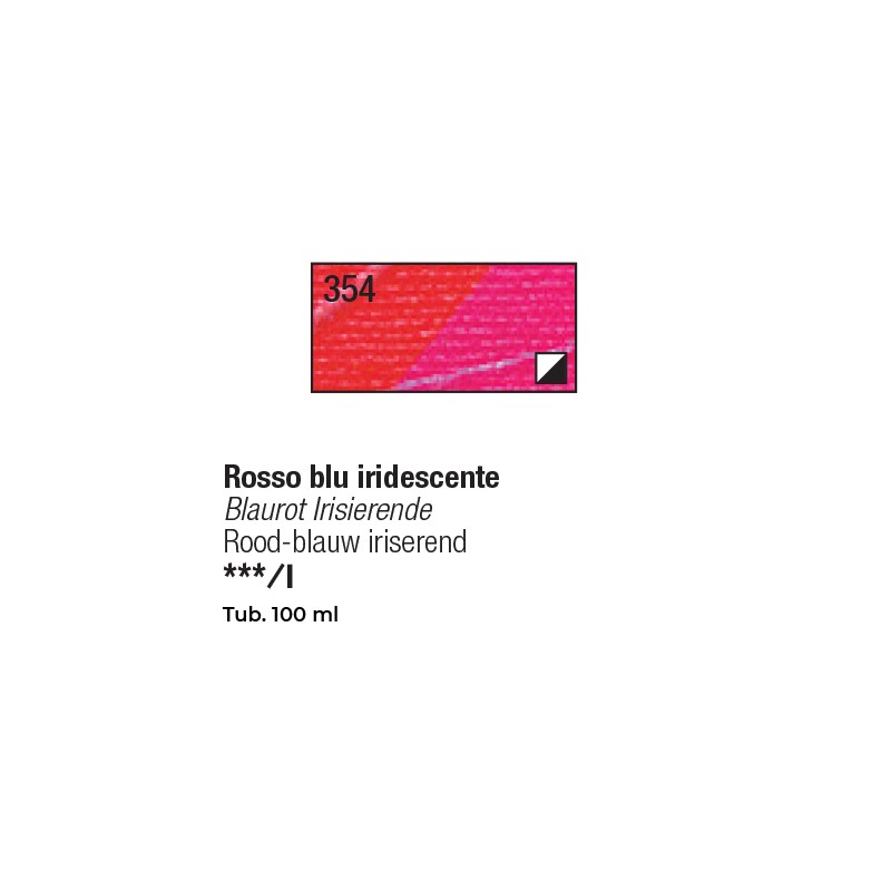 354 - Pebeo Studio Acrylics Rosso Blu Iridescente