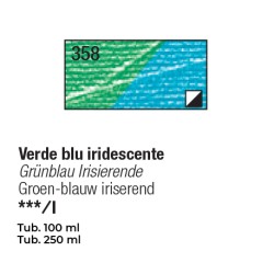 358 - Pebeo Studio Acrylics Verde Blu Iridescente