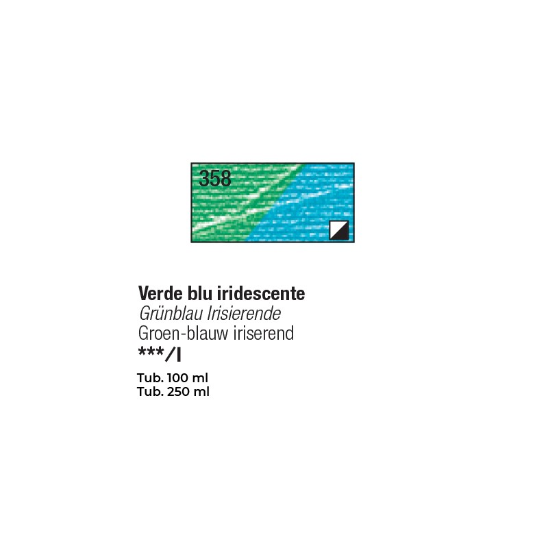 358 - Pebeo Studio Acrylics Verde Blu Iridescente