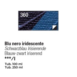 360 - Pebeo Studio Acrylics Blu Nero Iridescente