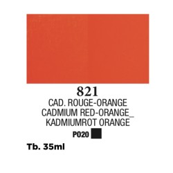 821 - Blockx Olio Rosso di cadmio arancio