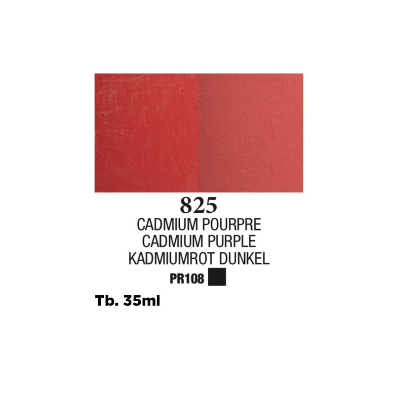 825 - Blockx Olio Rosso di cadmio scuro