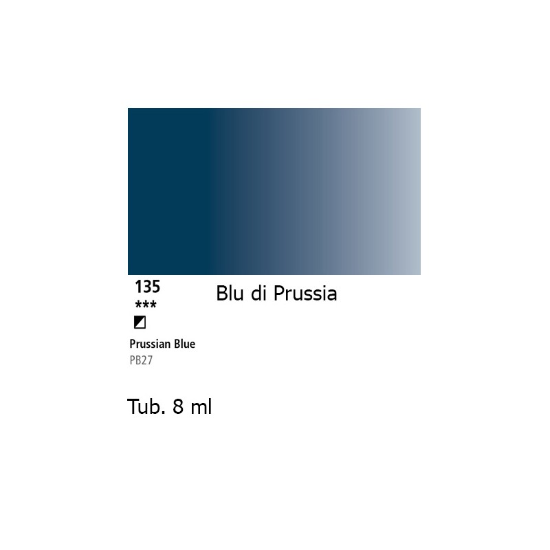 135 - Daler Rowney Aquafine Watercolour Blu di Prussia