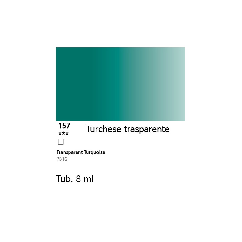 157 - Daler Rowney Aquafine Watercolour Turchese trasparente