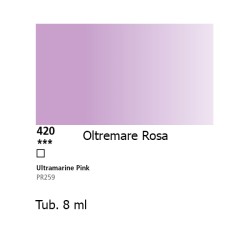 420 - Daler Rowney Aquafine Watercolour Oltremare rosa