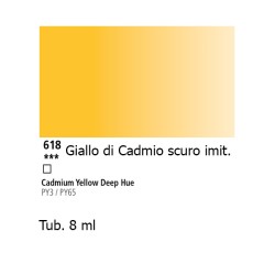 618 - Daler Rowney Aquafine Watercolour Giallo di cadmio scuro imit.