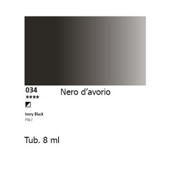 034 - Daler Rowney Aquafine Watercolour Nero d'avorio
