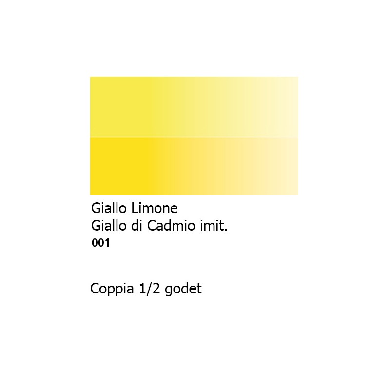001 - Daler Rowney Aquafine Watercolour Giallo limone e Giallo di cadmio imit.