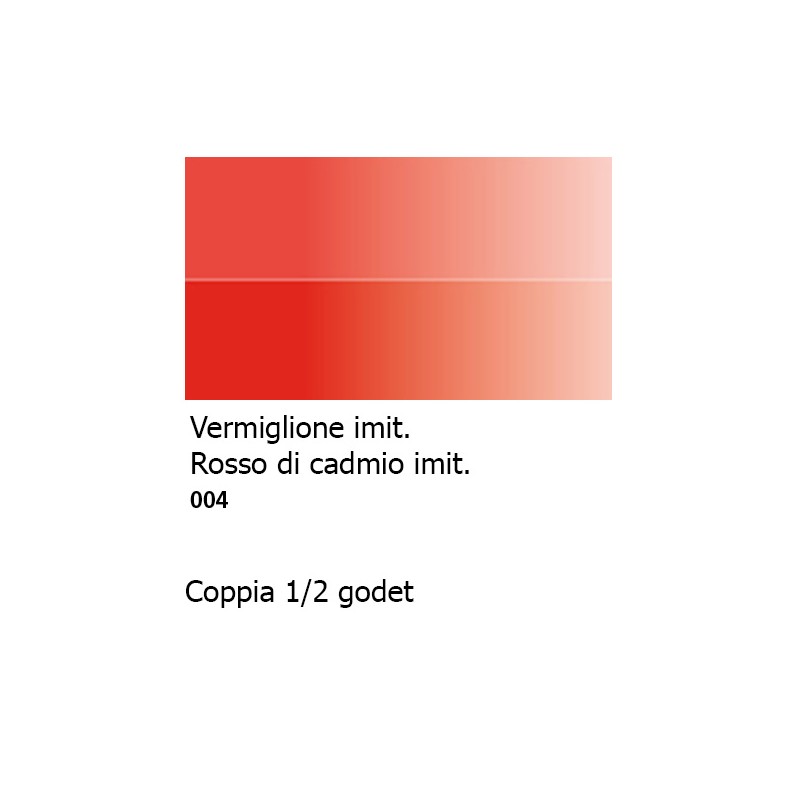 004 - Daler Rowney Aquafine Watercolour Vermiglione imit. e Rosso di cadmio imit.