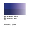 011 - Daler Rowney Aquafine Watercolour Blu oltremare chiaro e Blu oltremare scuro