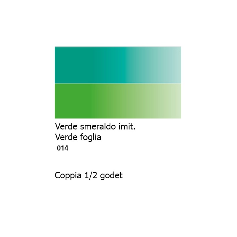 014 - Daler Rowney Aquafine Watercolour Verde smeraldo imit. e Verde foglia