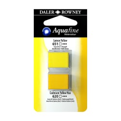 Daler Rowney Aquafine Watercolour Giallo limone e Giallo di cadmio imit.