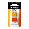 Daler Rowney Aquafine Watercolour Giallo Indiano imit. e Arancio di cadmio imit.