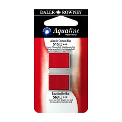Daler Rowney Aquafine Watercolour Cremisi d'alizarina imit. e Rosa robbia imit.