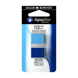 Daler Rowney Aquafine Watercolour Blu di cobalto imit. e Blu ftalo