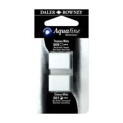 Daler Rowney Aquafine Watercolour Bianco di titanio e Bianco di China