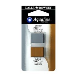 Daler Rowney Aquafine Watercolour Argento imit. e Oro imit.