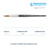 Princeton Aqua Elite Serie n.P4850 pennello sintetico martora tondo lungo, manico corto