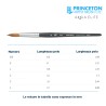Princeton Aqua Elite Serie n.P4850 pennello sintetico martora tondo, manico corto