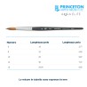 Princeton Aqua Elite Serie n.P4850 pennello sintetico martora tondo, manico corto