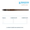 Princeton Neptune Serie n.P4750 lavis tondo montato su piuma sintetico scoiattolo, manico corto