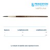 Princeton Neptune Serie n.P4750 pennello sintetico scoiattolo liner lungo, manico corto