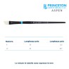 Princeton Aspen Serie n.P6500 pennello setola sintetica angolare corto, manico lungo