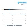 Princeton Aspen Serie n.P6500 pennello setola sintetica piatto, manico lungo