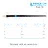Princeton Aspen Serie n.P6500 pennello setola sintetica lingua di gatto, manico lungo