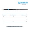 Princeton Aspen Serie n.P6500 pennello setola sintetica tondo, manico lungo