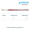 Princeton Velvetouch Serie n.P3950 pennello sintetico fibra mista blender quadrato, manico corto