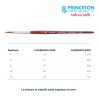 Princeton Velvetouch Serie n.P3950 pennello sintetico fibra mista tondo lungo, manico corto