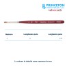 Princeton Velvetouch Mini Serie n.P3950 pennello sintetico fibra mista lingua di gatto, manico corto
