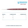 Princeton Velvetouch Mini Serie n.P3950 pennello sintetico fibra mista tondo, manico corto