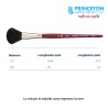 Princeton Velvetouch Serie n.P3950 bombasino ovale sintetico fibra mista, manico corto
