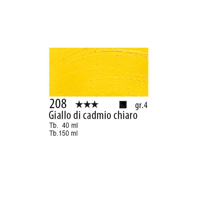 208 - Talens Olio Rembrandt Giallo di cadmio chiaro