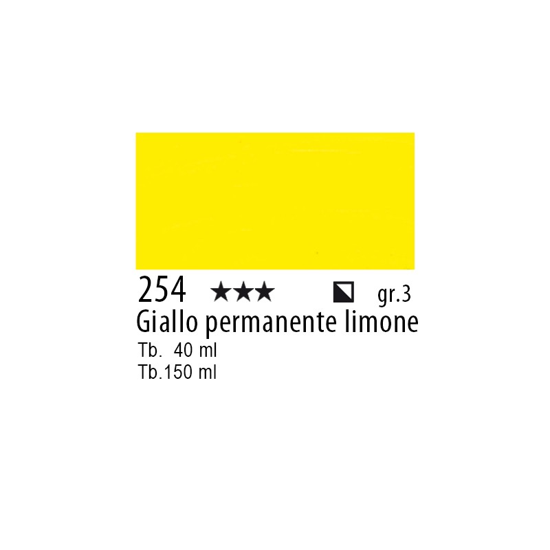 254 - Rembrandt Giallo permanente limone