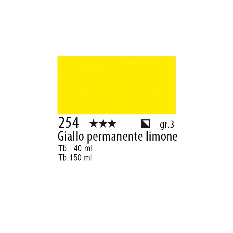 254 - Talens Olio Rembrandt Giallo permanente limone