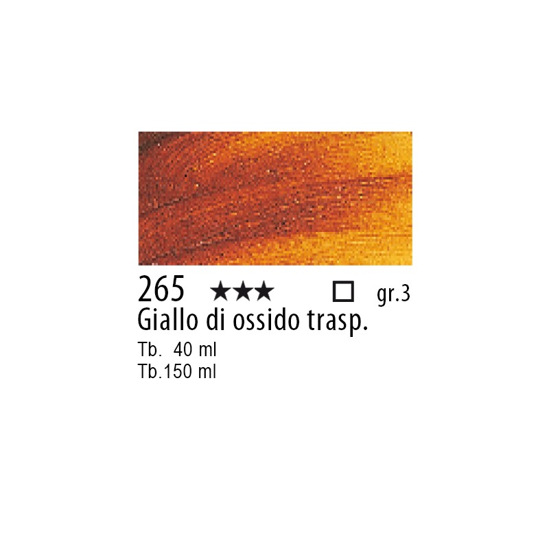 265 - Talens Olio Rembrandt Giallo di ossido trasparente
