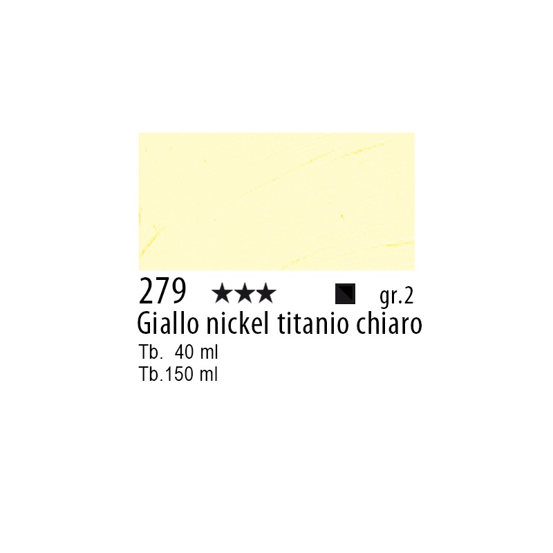 279 - Talens Olio Rembrandt Giallo nickel titanio chiaro