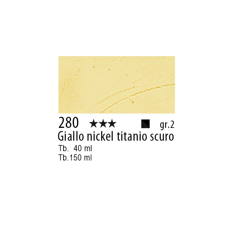 280 - Talens Olio Rembrandt Giallo nickel titanio scuro