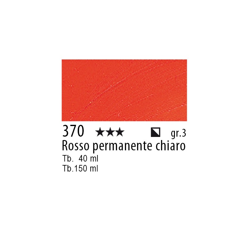 370 - Talens Olio Rembrandt Rosso permanente chiaro