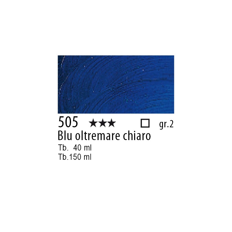 505 - Talens Olio Rembrandt Blu oltremare chiaro