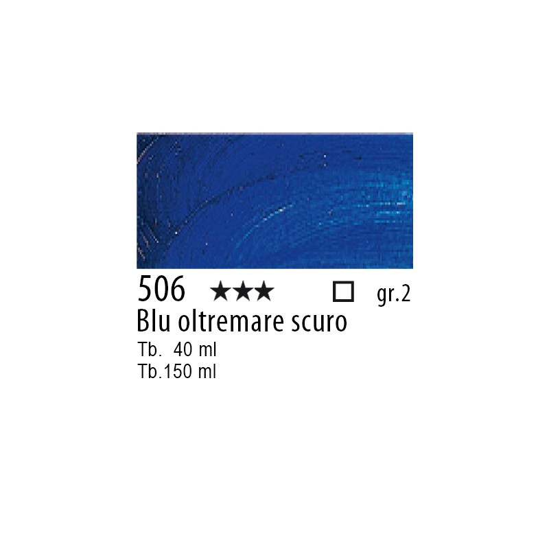 506 - Talens Olio Rembrandt Blu oltremare scuro